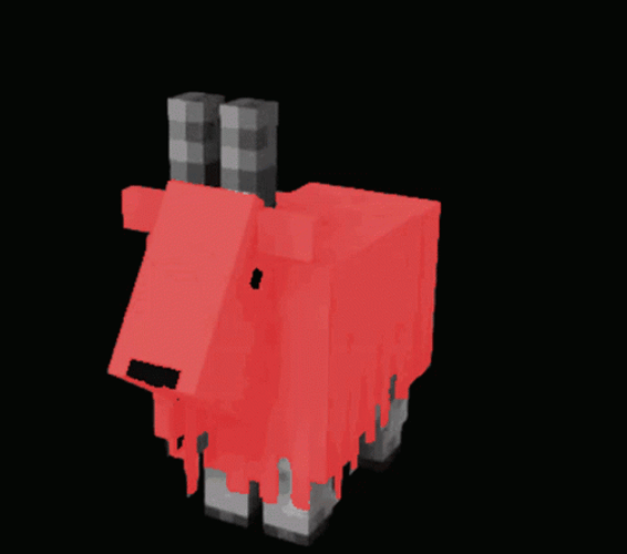 Minecraft Rgb Color Goat Spinning Around GIF