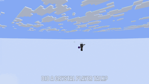 Minecraft Screenshot Did A Crystal Player Talk GIF