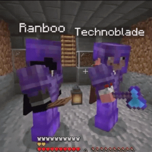 Minecraft Technoblade And Ranboo Together GIF