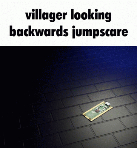 Minecraft Villager Jumpscare GIF