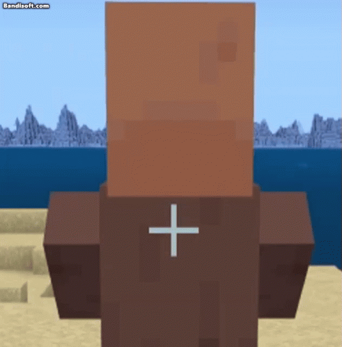 Minecraft Villager Looking GIF