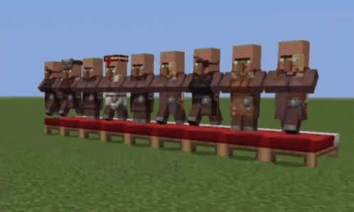 Minecraft Villager Military Guard GIF
