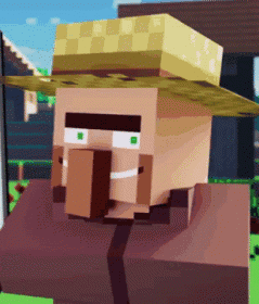 Minecraft Villager Nodding GIF