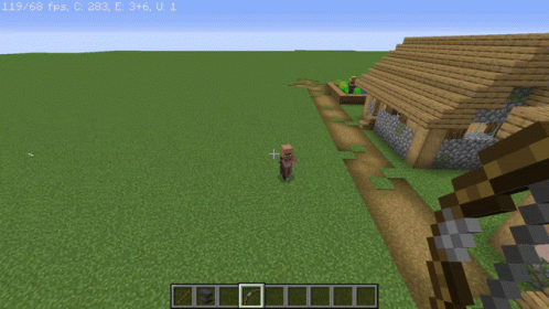 Minecraft Villager Shoot GIF