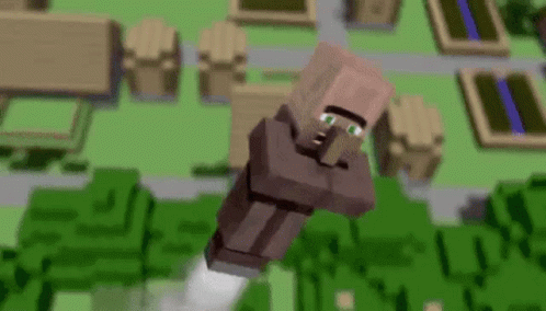 Minecraft Villager Takeover GIF