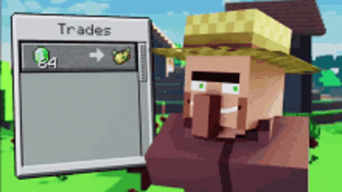 Minecraft Villager Traders GIF