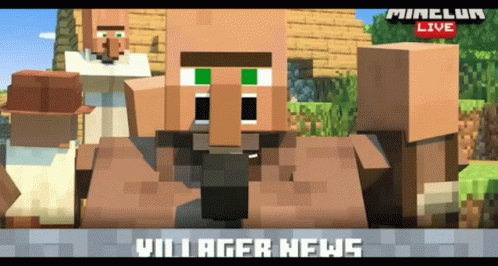 Minecraft Villager With Panda Bear GIF