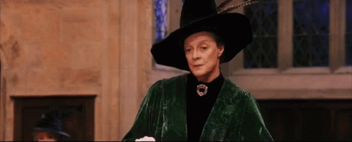 Minerva Mcgonagall Lifting Sorting Hat GIF