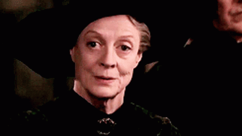 Minerva Mcgonagall Maggie Smith Harry Potter GIF