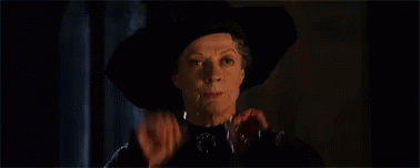 Minerva Mcgonagall Performing Hand Magic GIF