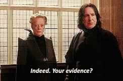 Minerva Mcgonagall Professor Snape Harry Potter Scene GIF