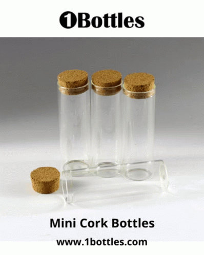 Mini Cork Bottles Display