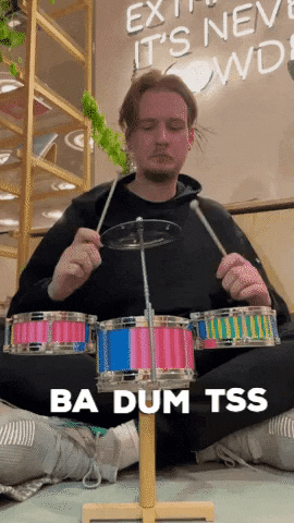 Mini Drum Ba Dum Tss GIF
