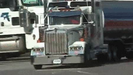 Mini Gas Tanker Arriving GIF