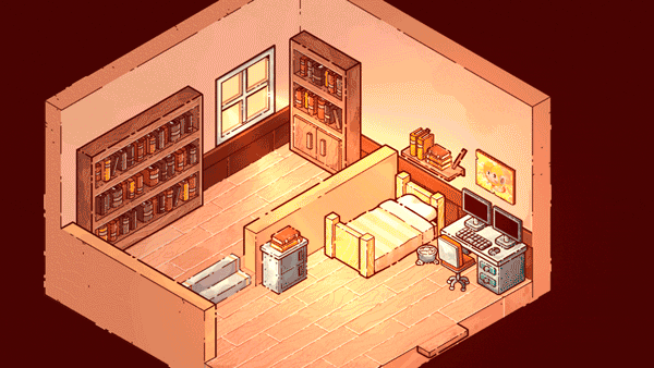 Mini House Exploding Day And Night GIF