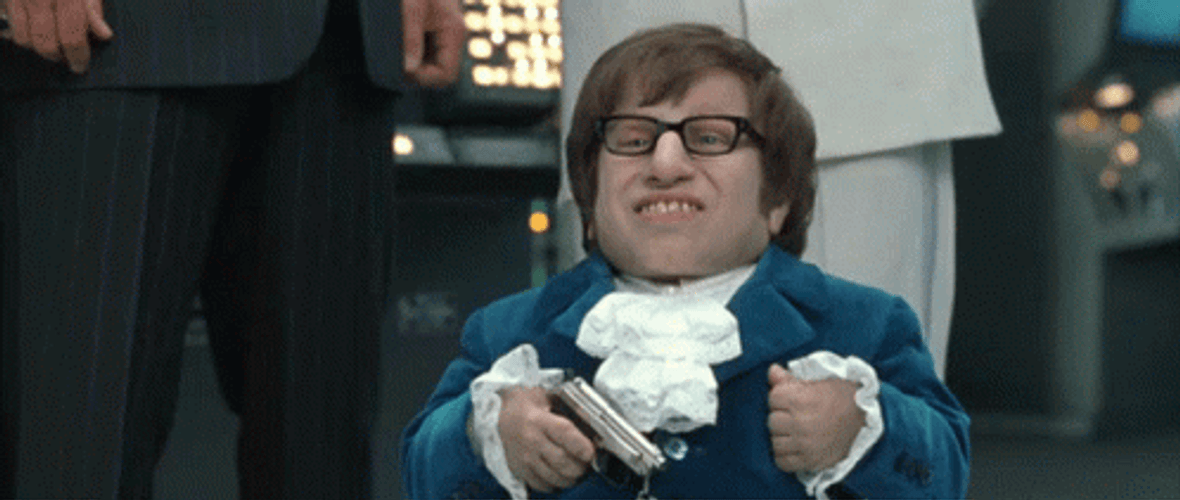 Mini Me As Austin Powers GIF