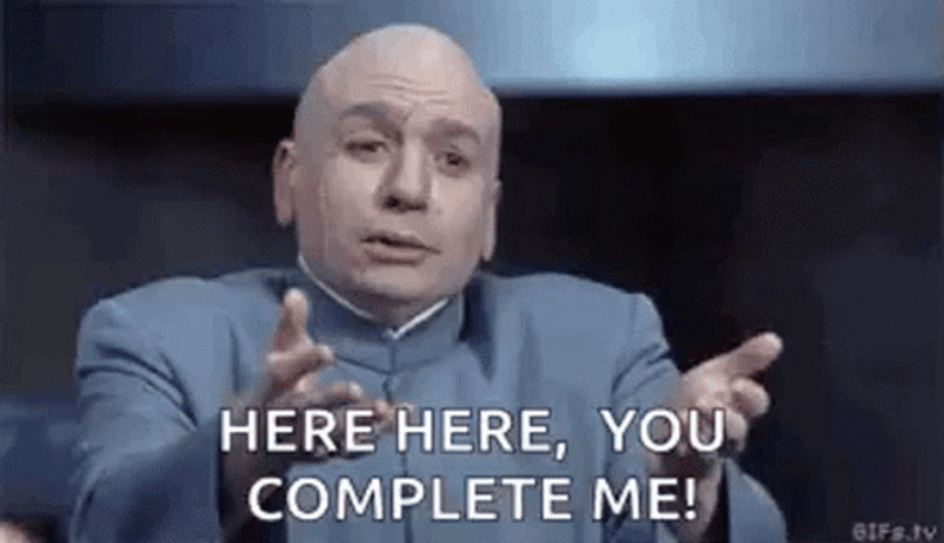 Mini Me Here Here You Complete Me GIF
