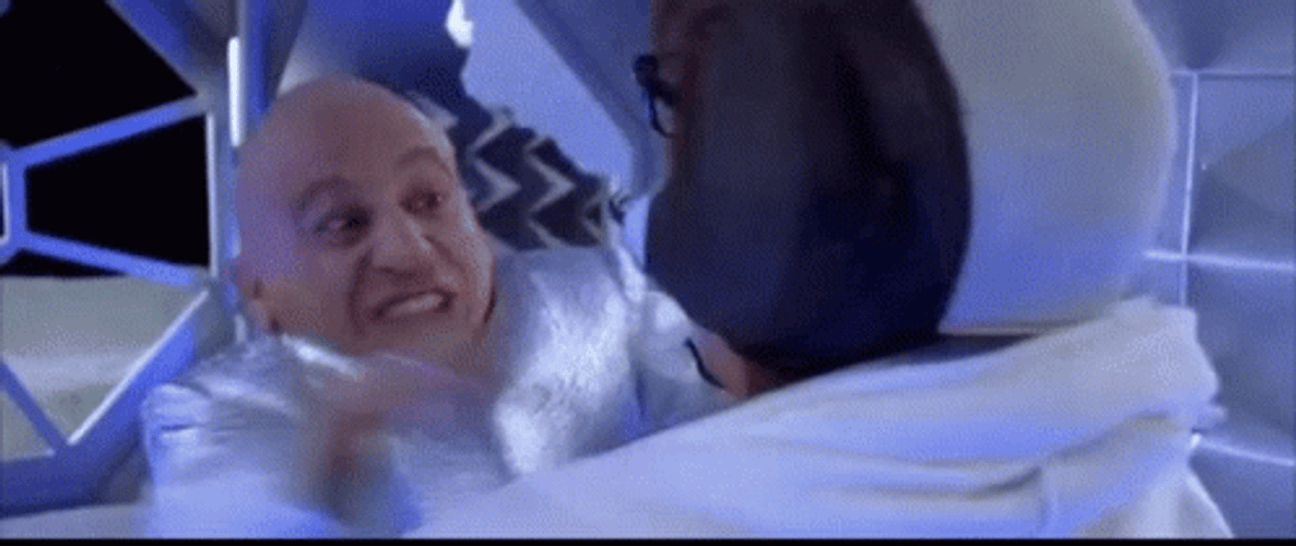 Mini Me Punching Austin Powers GIF