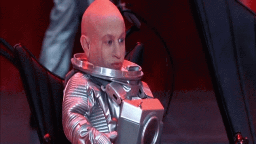 Mini Me Wearing Space Suit GIF