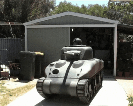 Mini Solo Army Tank GIF