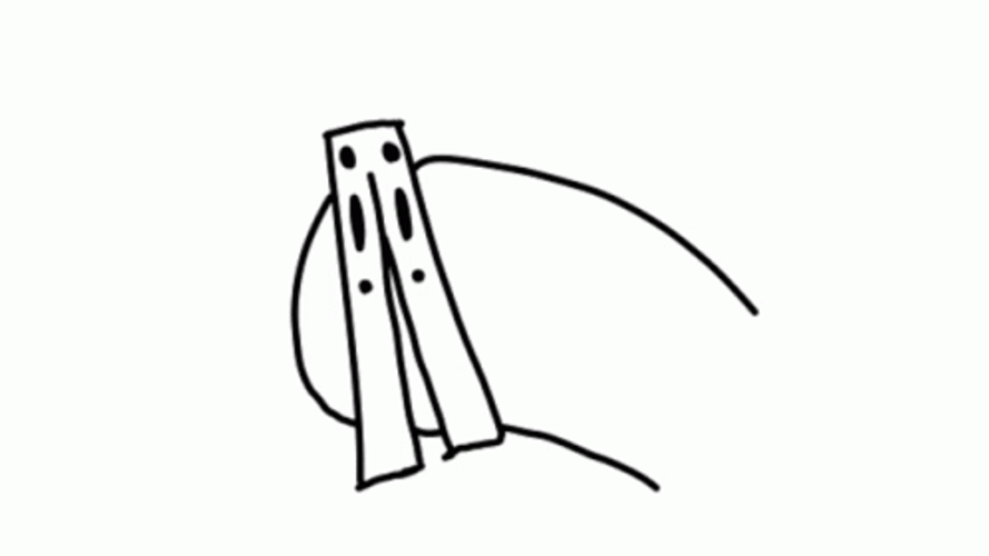 Minimalist Butterfly Knife Art GIF