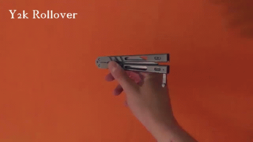Minimalist Butterfly Knife Technique Rollover GIF