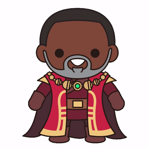 Minimalist Star Wars Animated Greef Karga GIF