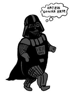 Minimalist Star Wars Darth Vader Haters Gonna Hate GIF
