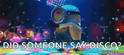 Minion Dancing on Disco Floor