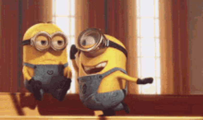 Minion Despicable Me Punching GIF
