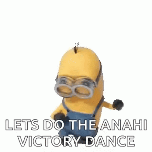 Minion Happy Victory Dance GIF