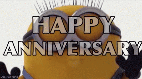 Minion Happy Work Anniversary Meme GIF