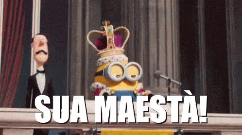 Minion King Bob Sua Maesta GIF