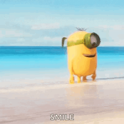 Minion on a Beach Smile