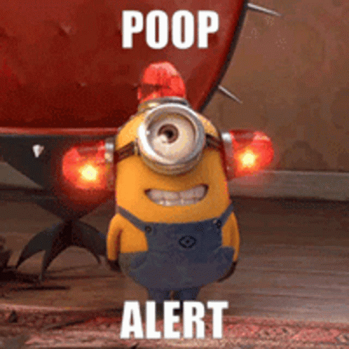 Minion Poop Alert Diarrhea Meme GIF