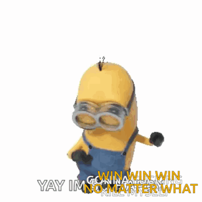 Minion Saying Win Win Win