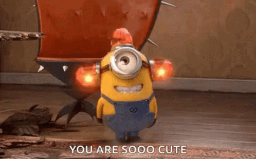 Minion Standing in Front of Cactus
