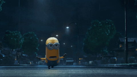 Minion Wants To Wait For Him GIF