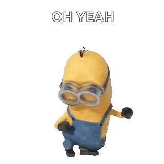 Minion Wearing Goggles and Suspenders Dancing