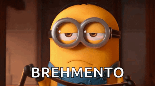 Minion Wearing Goggles Holding Rope With Brehmento GIF