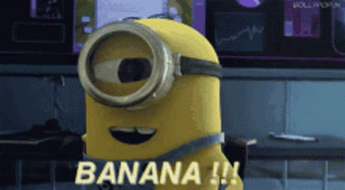 Minion Wearing Goggles Says Banana