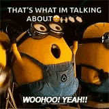 Minion Woohoo Gif GIF