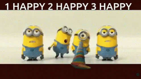 Minions 1 Happy 2 Happy 3 Happy