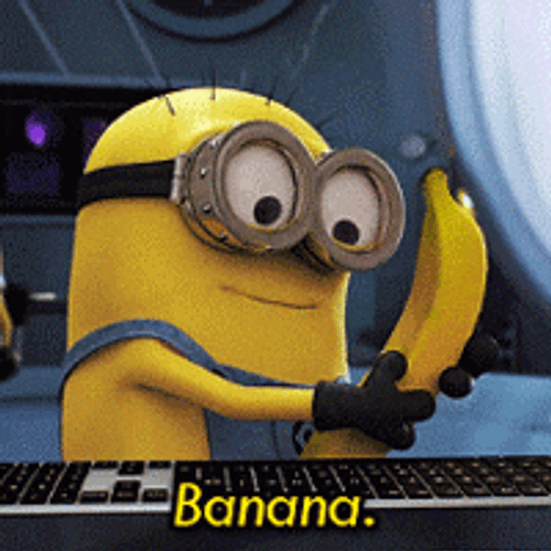 Minions Carl Banana GIF