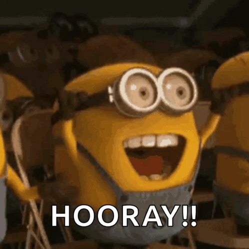 Minions Celebrating Hooray