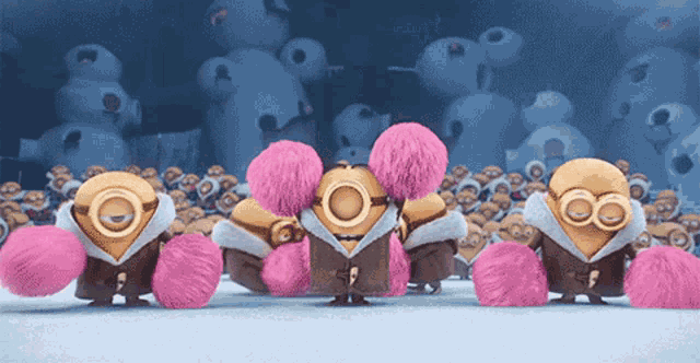 Minions Cheering Squad GIF