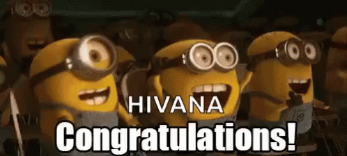 Minions Congratulating Hivana GIF