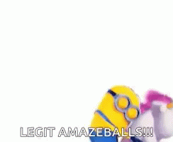 Minions Hugging Unicorn With Legit Amazeballs
