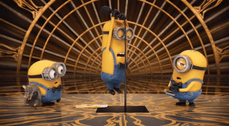 Minions Kevin With Carl And Bob GIF