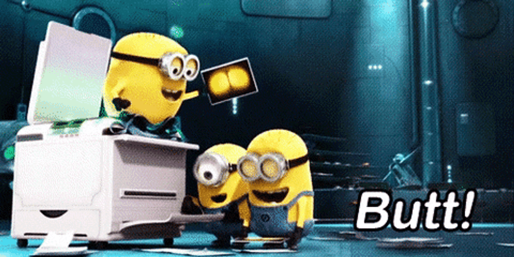 Minions Larry Carl And Jerry Laughing GIF